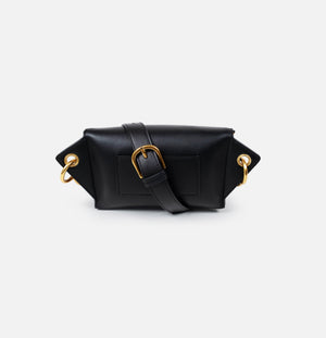 LOM Australia - Leia Belt Bag in sustainable, vegan, black cactus leather.