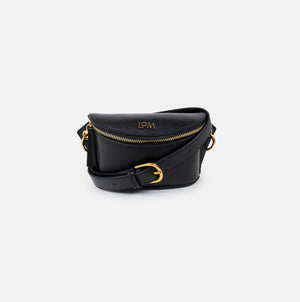 LOM Australia - Leia Belt Bag in sustainable, vegan, black cactus leather.