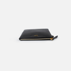 LOM Australia | Luna Clutch bag in premium, vegan, black cactus leather. 