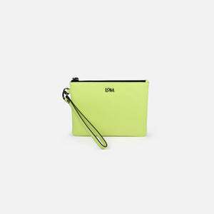 LOM Australia | Limited Edition, neon green clutch sustainably made from vegan, cactus leather. 